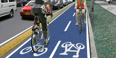 Bisiklet ve Yaya Yolu Boyası